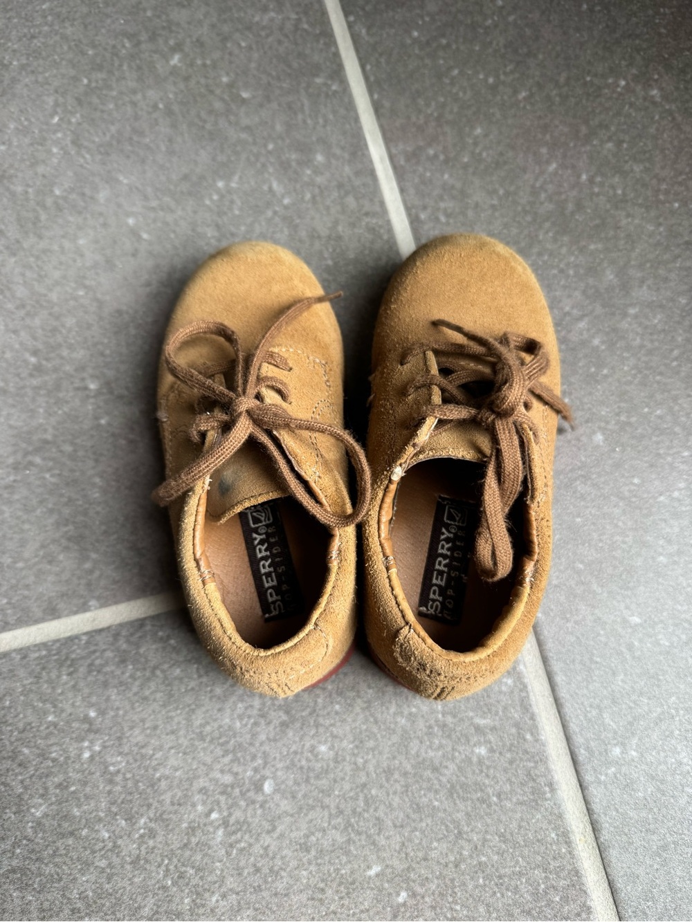 Sperry Boys Tevin Tan Suede Lace-Up Shoes